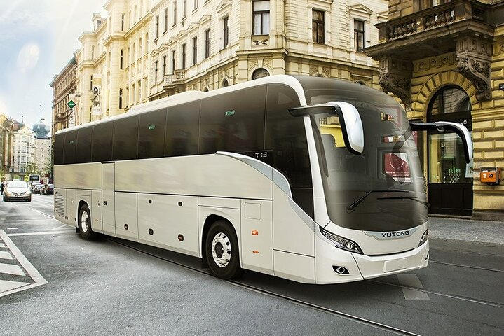 Experience the comfort and luxury of our spacious buses perfect for group adventures through Dubai’s stunning landmarks and rich culture ensuring every journey is memorable and enjoyable.